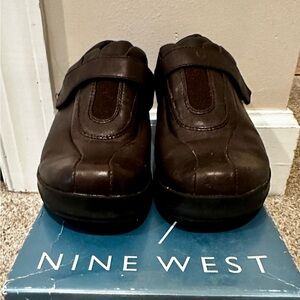 Nine West “Nonagon” Brown Leather Comfort Shoes – Size 5.5M – BNWT